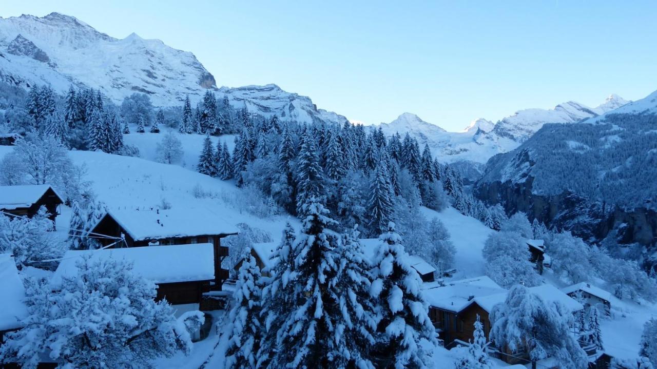 Chalet Eigersunne 2 Wengen Extérieur photo